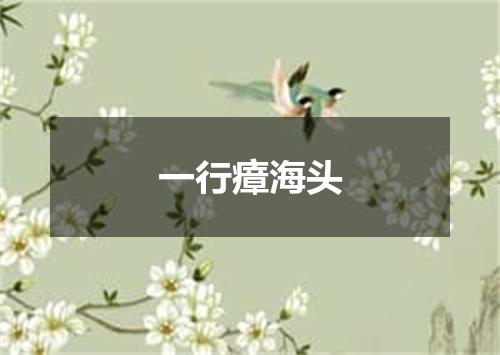 一行瘴海头