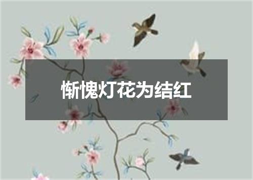 惭愧灯花为结红