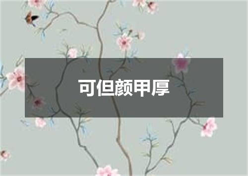 可但颜甲厚