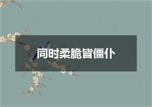 同时柔脆皆僵仆