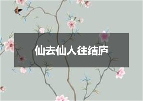 仙去仙人往结庐