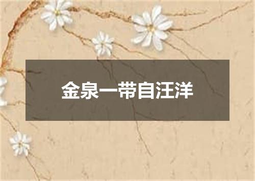 金泉一带自汪洋