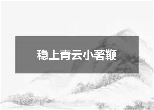 稳上青云小著鞭