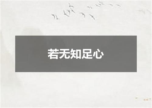 若无知足心