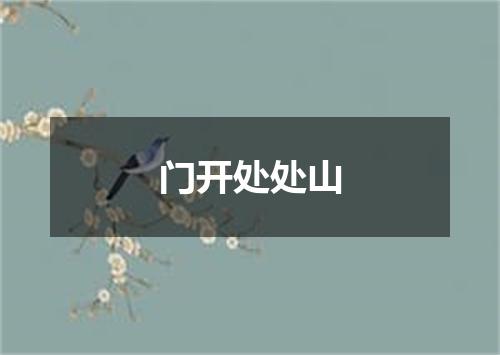 门开处处山