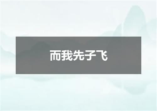 而我先子飞