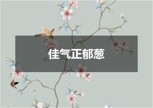 佳气正郁葱