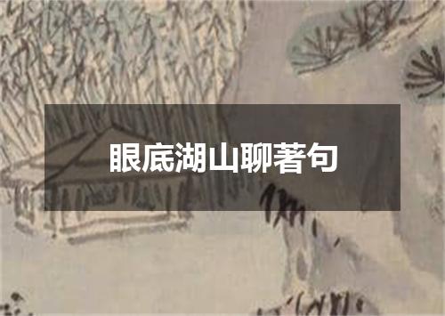 眼底湖山聊著句