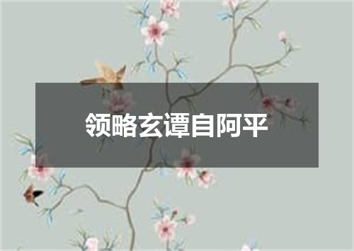 领略玄谭自阿平