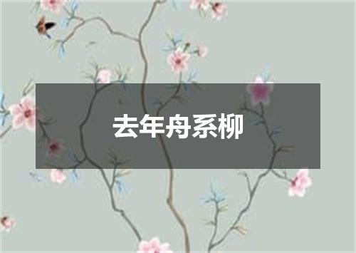 去年舟系柳