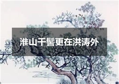 淮山千髻更在洪涛外