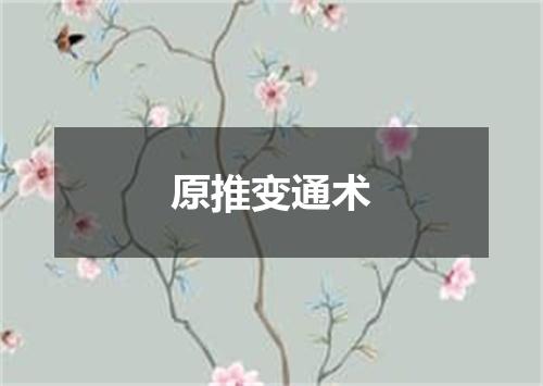 原推变通术