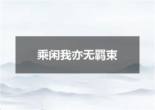 乘闲我亦无羁束