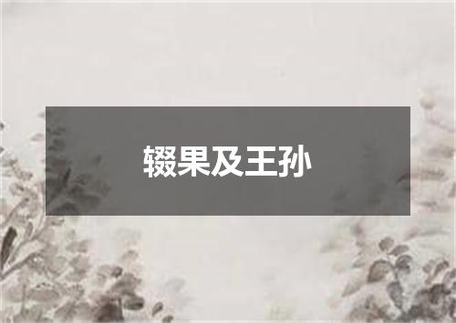 辍果及王孙