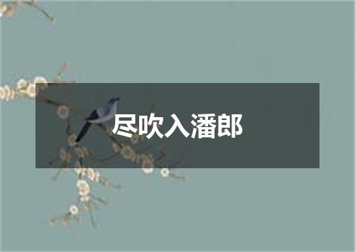 尽吹入潘郎