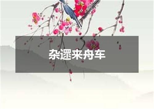 杂遝来舟车