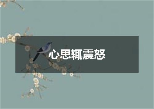心思辄震怒