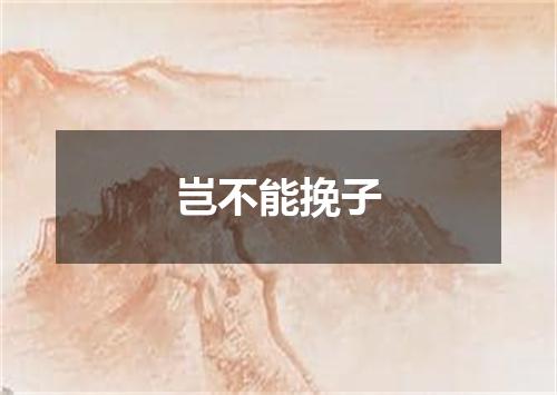 岂不能挽子