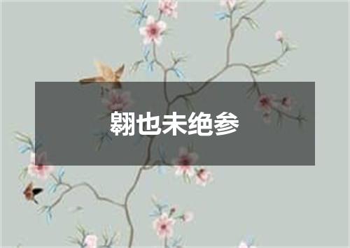 翱也未绝参