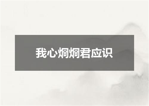 我心烱烱君应识
