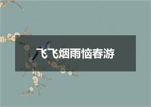 飞飞烟雨恼春游