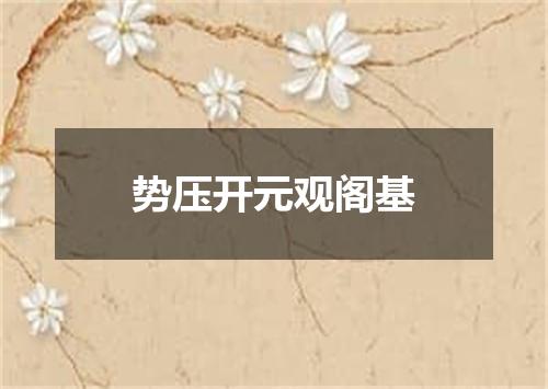 势压开元观阁基