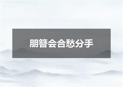 朋簪会合愁分手