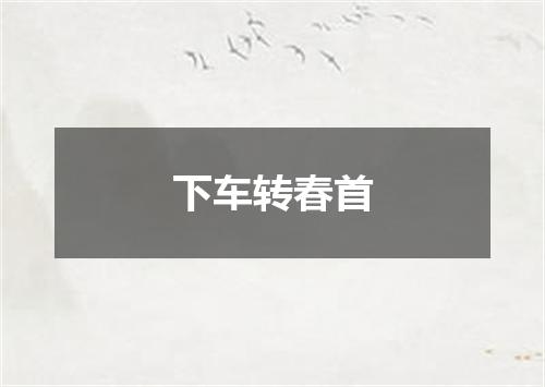 下车转春首
