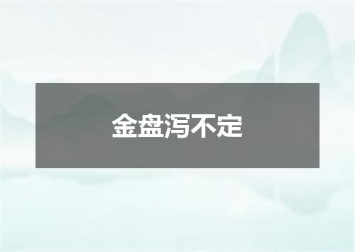 金盘泻不定