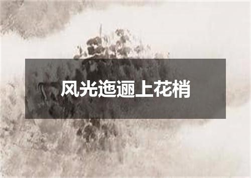 风光迤逦上花梢