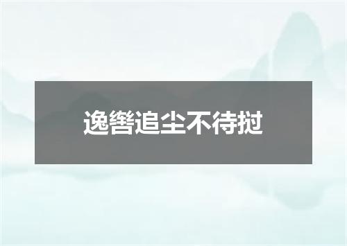 逸辔追尘不待挝