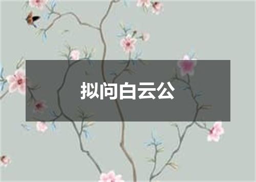 拟问白云公