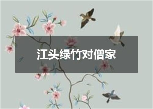 江头绿竹对僧家