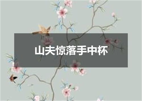 山夫惊落手中杯