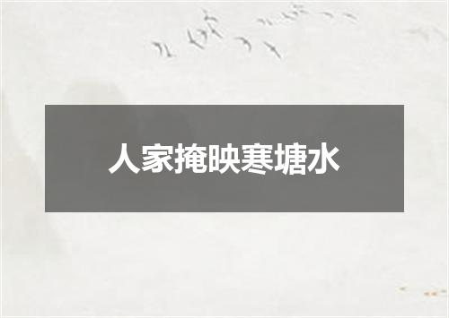 人家掩映寒塘水