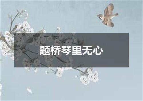题桥琴里无心