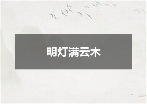 明灯满云木