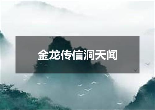 金龙传信洞天闻