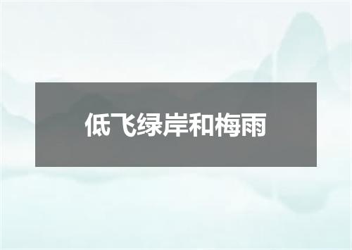 低飞绿岸和梅雨