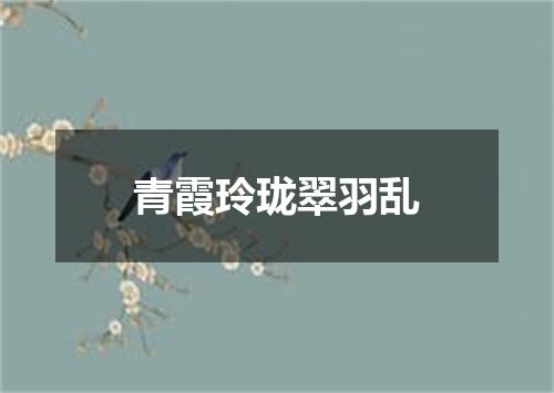 青霞玲珑翠羽乱