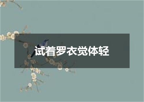 试着罗衣觉体轻