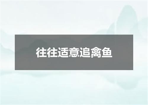往往适意追禽鱼