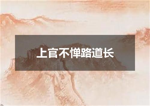 上官不惮路道长