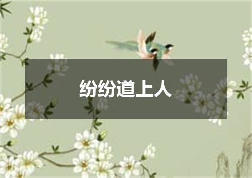 纷纷道上人