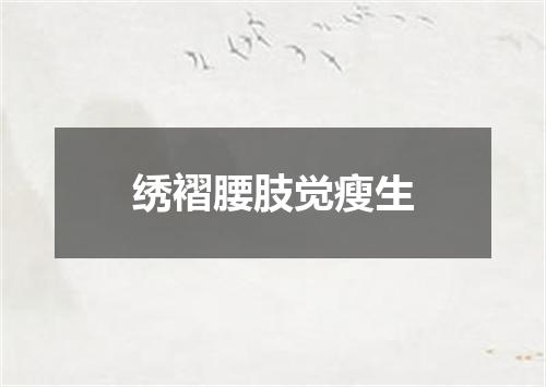 绣褶腰肢觉瘦生