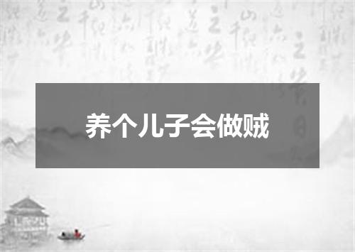 养个儿子会做贼