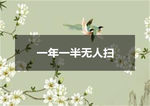 一年一半无人扫