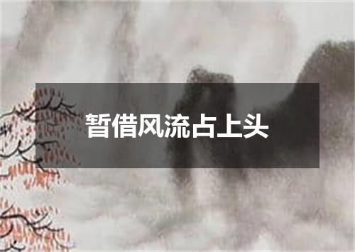 暂借风流占上头