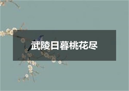 武陵日暮桃花尽