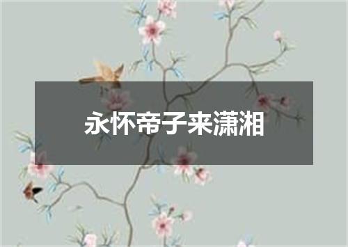 永怀帝子来潇湘